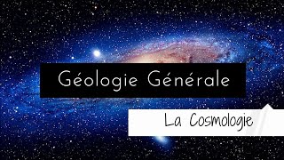 Géologie S1 Partie1: Cosmologie شرح بالدارجة
