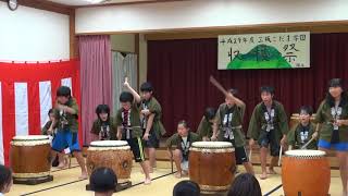 太鼓発表③ぶちあわせ太鼓　大田市山村留学2017