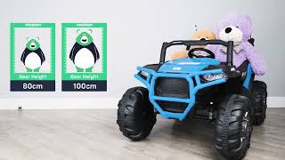 RiiRoo MaxPow™ 2S UTV-MX 12v Battery Electric Ride On Car For Kids With Parental Remote Control ...