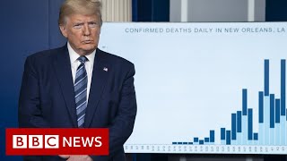 Coronavirus: Trump sees ‘light at end of tunnel’ in virus fight - BBC News