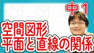 中1数学 6.1 空間図形 平面と直線の関係 ねじれ