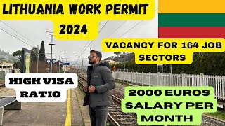 LITHUANIA WORK PERMIT 2024 🇱🇹! HIGH VISA RATIO! HIGH SALARY! #lithuniavisa #workvisa #flyingabroad