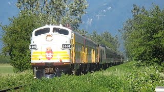 CP and CN Trains at Gibson Road Crossing, Chilliwack, BC - June 22nd, 2017