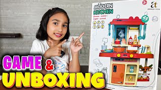 A Big Kitchen Set Unboxing and Pretend Play
