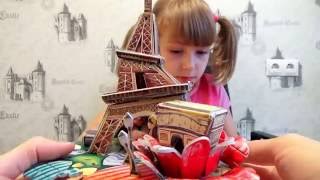 ПАРИЖ Эйфелева башня.Собираем 3D puzzle/PARIS The Eiffel Tower