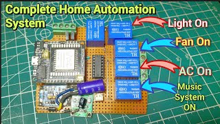 Complete Home automation System with your Voice Command | vc-02 ai thinker module home automation