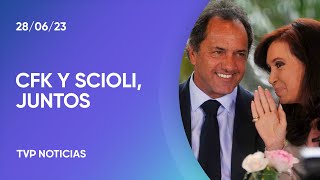 CFK recibió a Scioli en el Senado