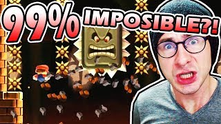 GROUND POUND CANCELS // 99% IMPOSIBLE#5 by ZetaSSJ (0.06% Completion Rate) ~ Super Mario Maker