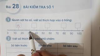 BÀI KIỂM TRA SỐ 1 (46-47) | Bài 28 | Vở bài tập TOÁN LỚP 2 CÁNH DIỀU | THẦY THÙY