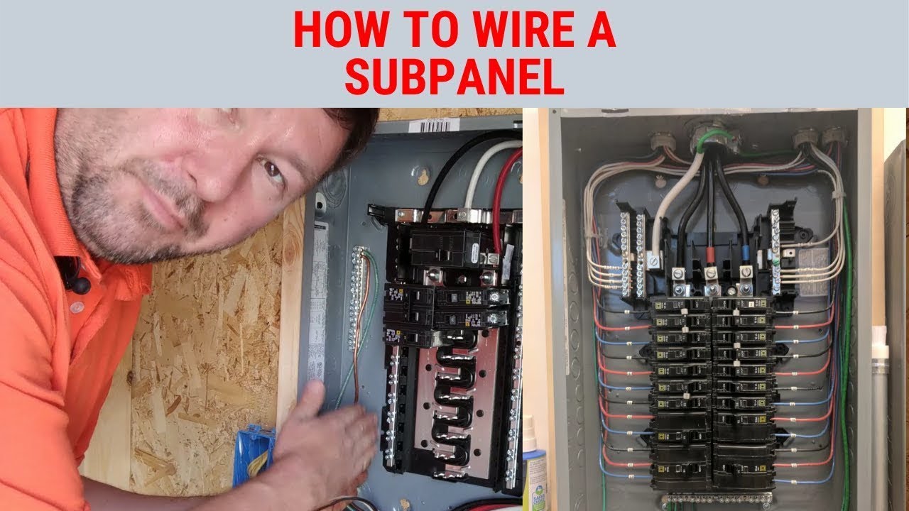 Wiring A 100 Amp Sub Panel From Main Panel