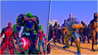 Avenger Team Rescue HulkBuster From Thanos Army - Ultimate Epic Battle Simulator UEBS 4K