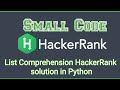 list comprehension HackerRank solution in Python