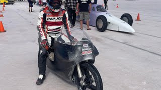 DLRA Speedweek 2023 TYGA NSR150 World's Fastest 150cc Motorcycle 123.0 mph Speed Week