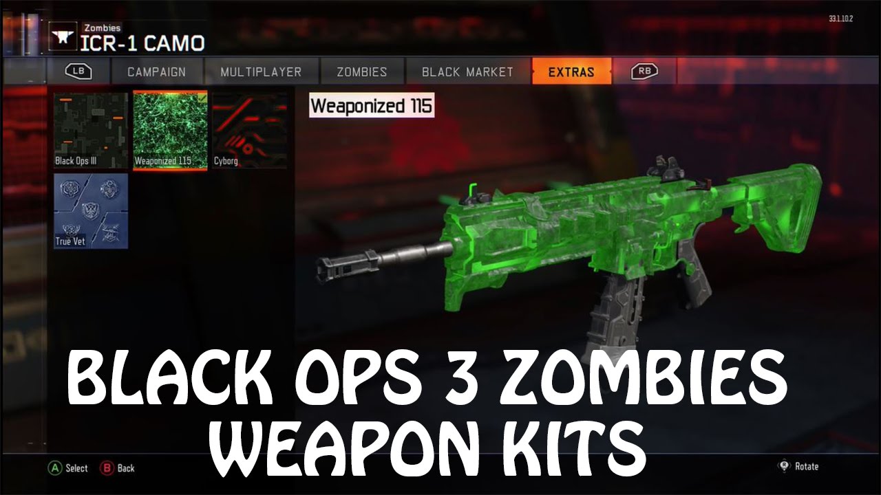 Weapon Kits | Camos, Attachments, Optics & MORE | Black Ops 3 Zombies ...