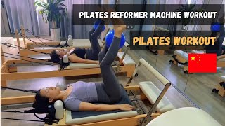 #384 60 minuscule Pilates reformer machine workout class Timelapse By Niranjan China