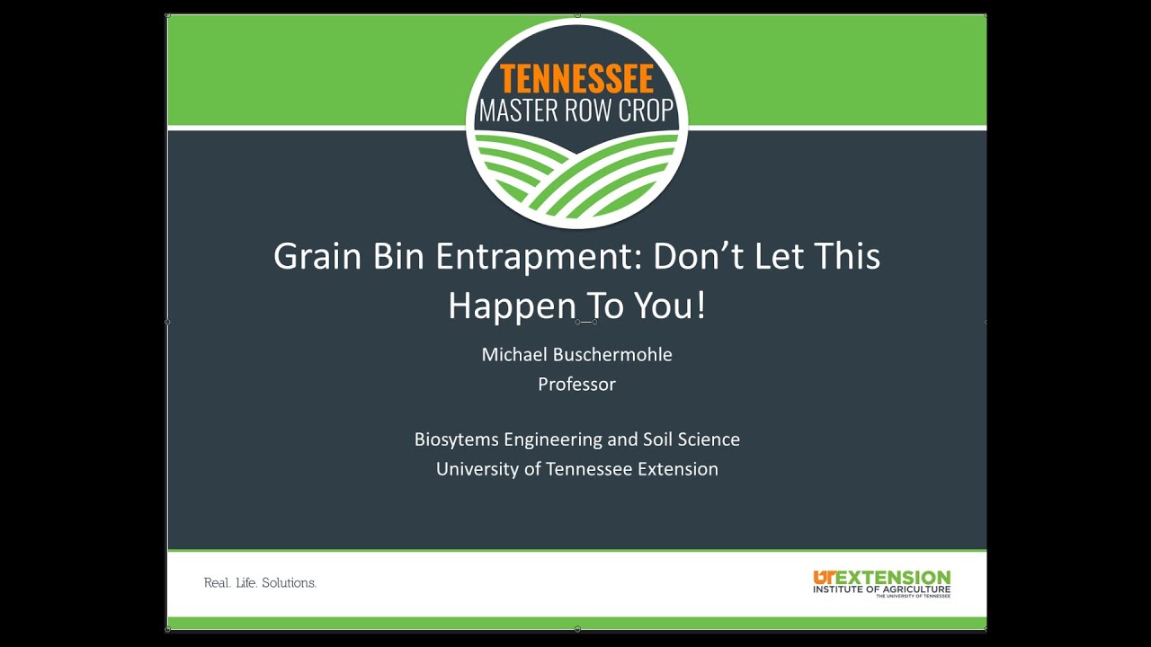 Grain Bin Entrapment Youtube