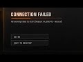 Fix call of duty black ops 6 CONNECTION FAILED Networking failed to start [Reason: HUENEME - NEGEV]