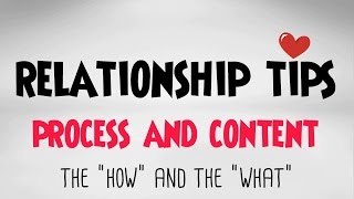 Imago Relationship Tips: Process And Content