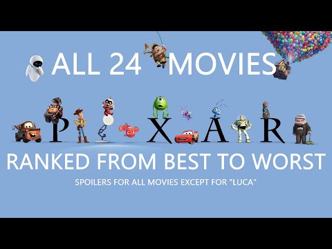 All 24 PIXAR Movies Ranked From Worst To Best - YouTube