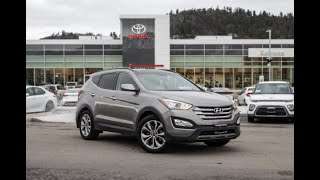 Silver Used 2016 Hyundai Santa Fe Sport Limited Walkaround - Kelowna Toyota