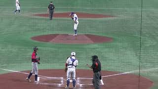 【G杯決勝2回表】京葉ボーイズ元山航太くんうまい右打ちヒットと盗塁そしてそれを刺す2年生キャッチャー荒井 優聖くん 〜ジャイアンツカップ決勝 取手リトルシニアVS.京葉ボーイズ2022/8/20