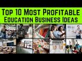 Top 10 Most Profitable Education Business Ideas ||  Business Ideas in the Education Industry