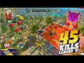 45 KILLS 🔥 99% Headshot Rate 🎯 Solo VS Squad Rank OP Fastest Rush Gameplay 😱 - Neel Gaming