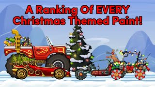 A Ranking Of EVERY Christmas Themed Paint! 🎄 (Hill Climb Racing 2)
