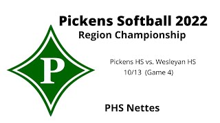 Pickens County HS vs. Wesleyan HS  (10/13/2022) 7AAA Region Tournament (Championship Game)