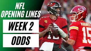NFL Opening Lines Report | Week 2 NFL Odds | Point Spreads, Moneylines, Betting Totals
