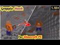 Grapple Hook Mod For Minecraft PE | How To Add Grapple Hook In Minecraft PE |