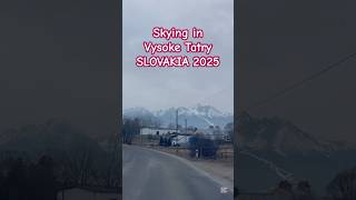 Skying in Slovakia in Vysoke Tatry. Great food, beautiful landscape and well maintained slopes.