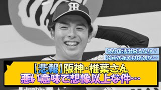 【悲報】阪神・椎葉さん 悪い意味で想像以上な件…【なんJ/2ch/5ch/ネット 反応 まとめ/阪神タイガース/藤川球児】