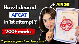 AIR 26 - How I studied for AFCAT Exam | AFCAT 1 2025 Exam in 2 months