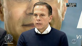 João Doria diz que abrirá mão do salário caso seja eleito | SBT Brasil (11/10/18)