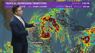 Tropics Forecast Update: Tropical Depression 25 forms, Hurricane Marie churns