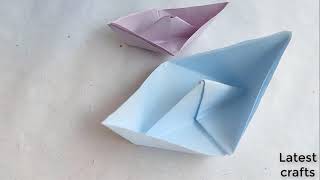 How to Make a Paper Boat, origami How to fold Paper Sailing Ship  paper boat with origami sheet 2022