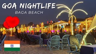 North Goa Nightlife | Baga Beach Saturday Night Walking Tour | Top Bars NightClubs | Calangute India