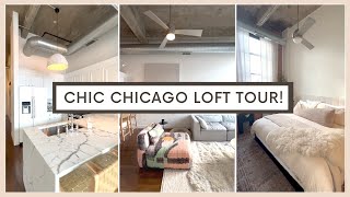 CHIC CHICAGO LOFT TOUR! Exposed Brick and Concrete Loft