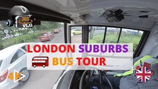 4k| LONDON SUBURBS DEDWORTH | BUS TOUR WITH SOFT JAZZ |