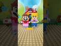 LEGO Mario and LEGO Peach Suits Exchange #short #viral #lego #asmr #peach #mario