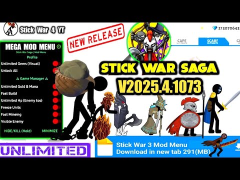 Ultimate Stick War Saga Mod Menu V2025 4 1073 Stick War 3 Mod Menuрџ ґ