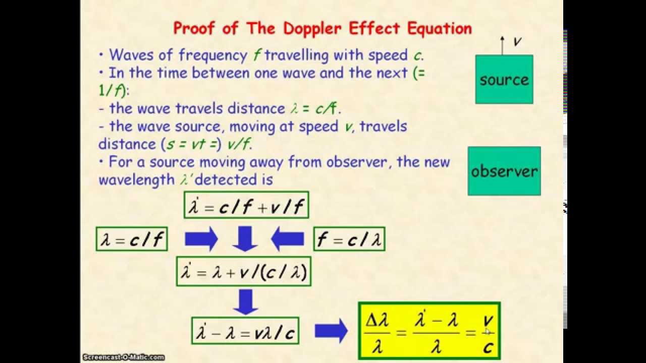Astro 08 Doppler Effect Red Shift Of Light Youtube