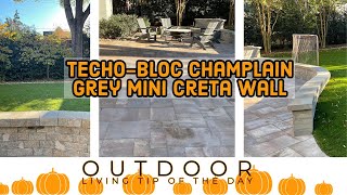 Techo-Bloc Champlain Grey Mini Creta Wall - Outdoor Living Tip of the Day