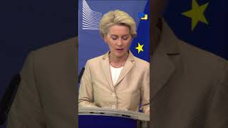 We isolate and hit Russia's economy even more!!! President Von der Leyen #shorts