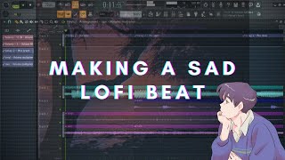 making sad lofi beat in fl studio | Wednesday Beatmaking Session
