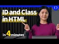 Learn HTML : What is id and class attributes and how different