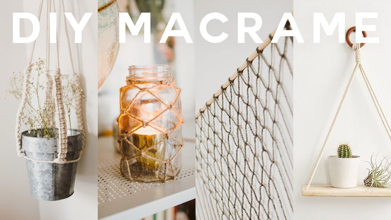 Diy Macrame Room Decor 2018 Boho Anthropologie Wall Hanging Plant