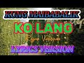 KUNG MAIBABALIK KO LANG II REGINE VELASQUEZ ll lyrics version ll Rose Aguirre Vlogs
