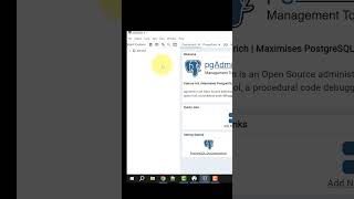 How To Connect PostgreSQL Server Using pgAdmin Tool || Best PostgreSQL Tutorial Shorts